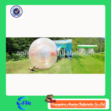 Precio inflable de la bola del zorb de PVC / TPU, burbuja inflable del fútbol para la venta